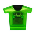Magnetic Shirt Memo Clip - Translucent Green